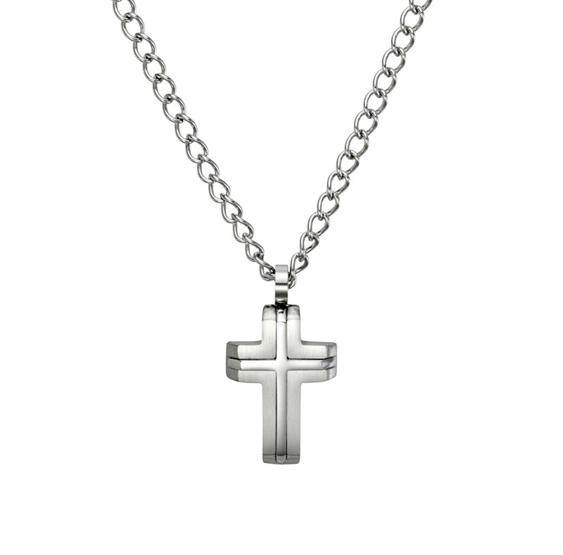 Men’s Stainless Steel Cross Pendant