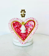 Ceramic Heart Decor - Pink