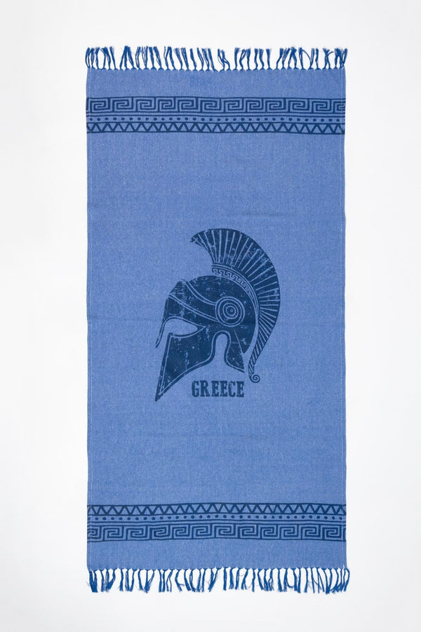Spartan Greece Beach Towel - Navy