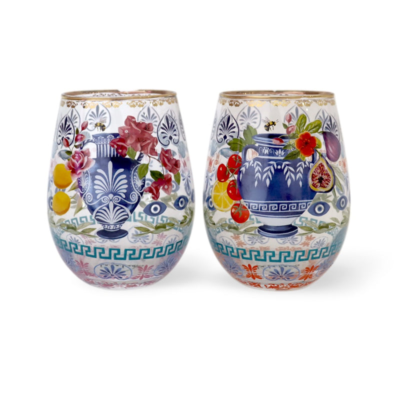 Mediterranean Tumbler Glass Set of 2