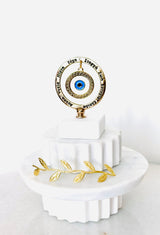 Greek Wishes Marble Decor with Meander & Mati