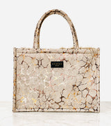 Sorena Beige Gold Large Tote Bag