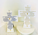 Greek Lords Prayer Cross Tile