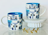 Blue Kalimera Donkey Mug