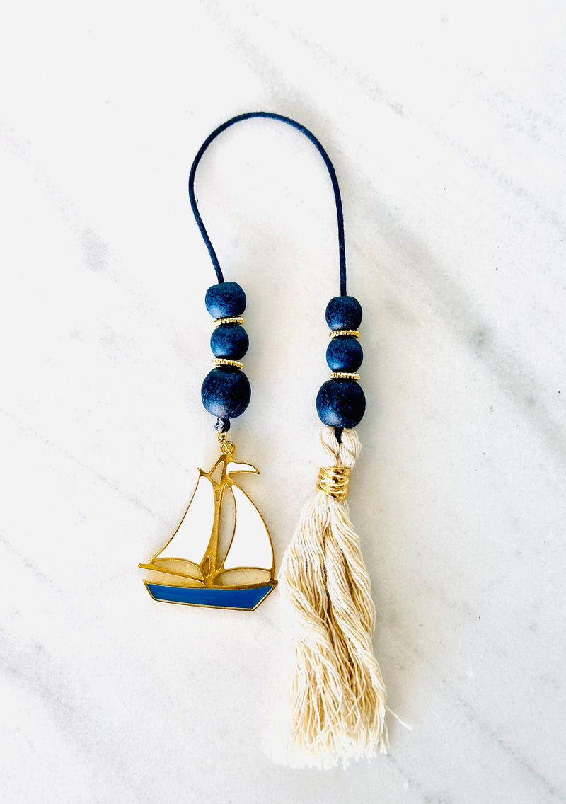 Beaded Decor with Boat Pendant