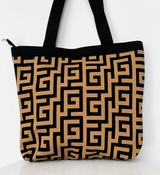 Toffee Meander Tote Bag