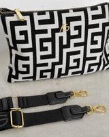Meander Zip Pouch - Black