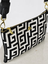 Meander Zip Pouch - Black