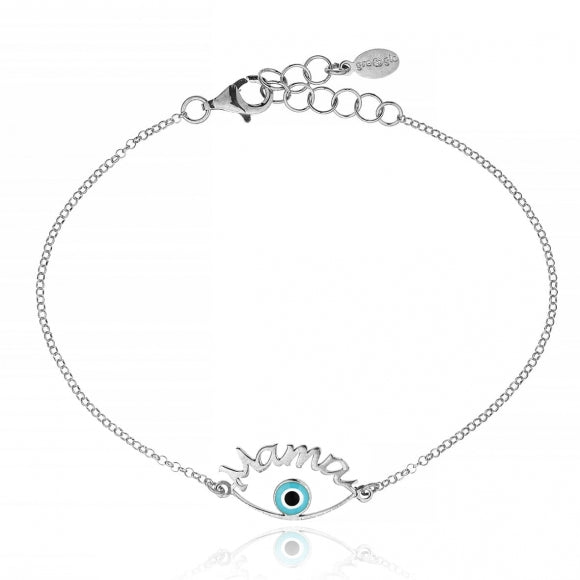 Mama Silver Mati Bracelet