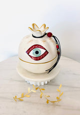 Red & Turquoise Mati Pomegranate Bowl - Large