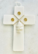 NIKA Coin Ceramic Cross