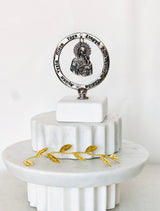 Greek Wishes Marble Decor with Panayia & Jesus