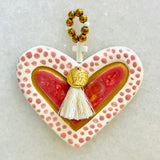 Ceramic Pink Heart Decor