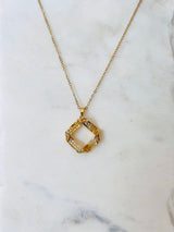 Greek Key Necklace - Gold