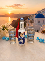Tsolia Ouzo & Greek Shot Glasses Gift Hamper
