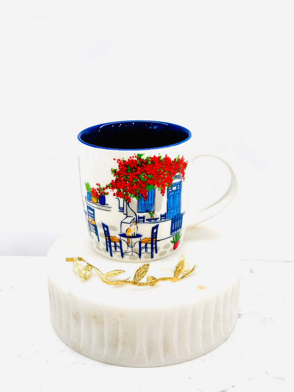 Greek Island Bougainvillea Mug
