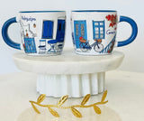 Island Doorways and Bougainvillea Espresso Mugs