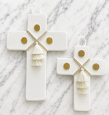 NIKA Coin Ceramic Cross