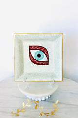 Ceramic Mati Trinket Plate - Sage