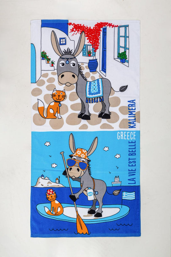 Kids Kalimera Donkey Beach Towel