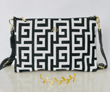 Meander Zip Pouch - Black