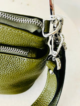 Handmade Greek Leather Bag - Olive