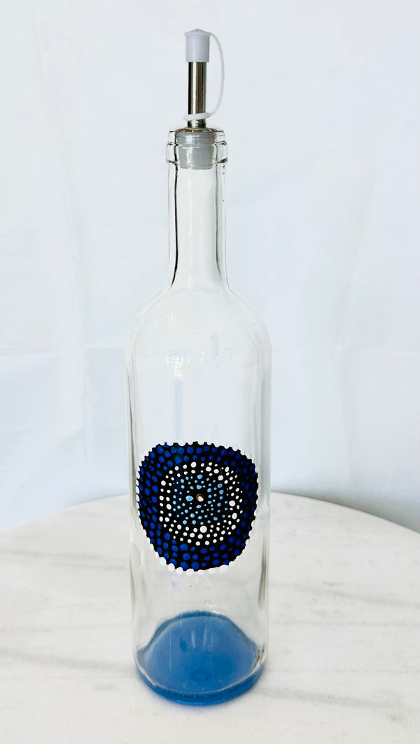 Hand Painted Mati Olive Oil Dispenser
