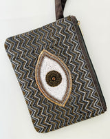 Monochrome Beaded Mati Pouch