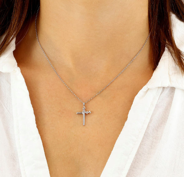 Sofia Silver Cross Necklace