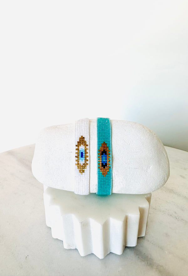 Mati Beaded Adjustable Bracelet