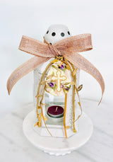 Gold Olive & Cross Pendant Lantern