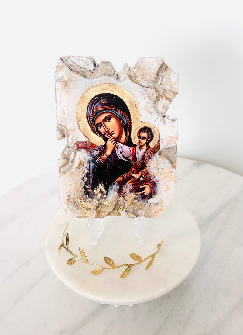 Panayia and Baby Jesus Icon - Medium
