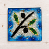 Olive Branch Glass Coasters