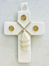 NIKA Coin Ceramic Cross