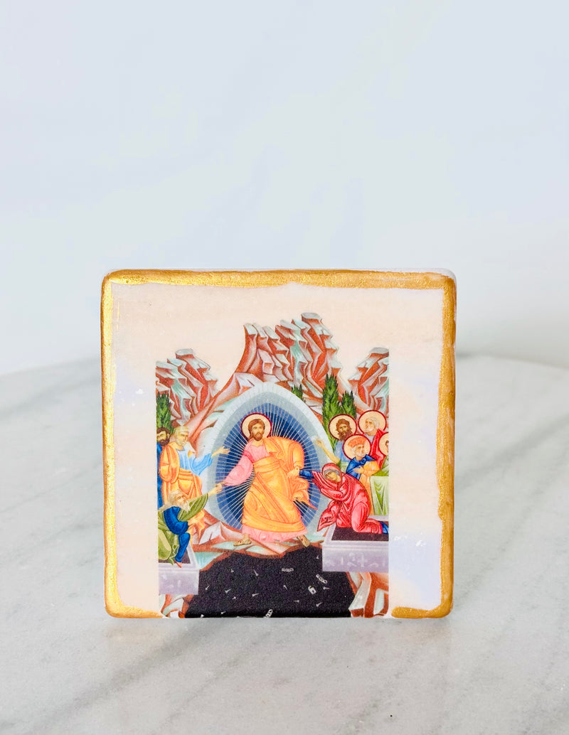 Jesus Anastasi Marble Icon