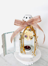 Gold Olive & Cross Pendant Lantern