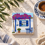 Bougainvillea Ceramic Coaster