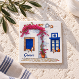 Bougainvillea Ceramic Coaster