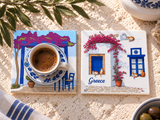 Bougainvillea Ceramic Coaster