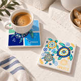 Turtle Mati Ceramic Coaster
