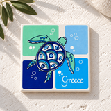 Turtle Mati Ceramic Coaster