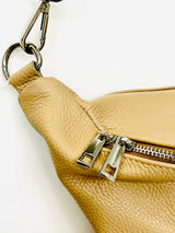 Handmade Greek Leather Bag Cream