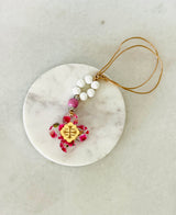 NIKA Charm with White Beads
