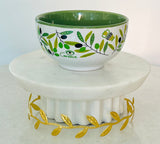 Olive Mati Spoon Holder and Bowl