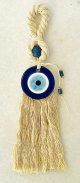 Hanging Mati Tassel Charm - Navy
