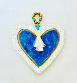 Ceramic Heart Decor - Blue