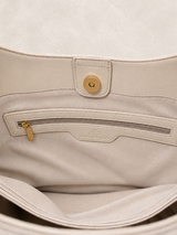 Beige/White Meander Large Bag