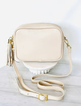Handmade Greek Leather Bag - Nude