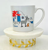 Large Donkey and Cat Mug with Interior Design