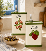 Olive Oil & Vinegar Ceramic Pourer